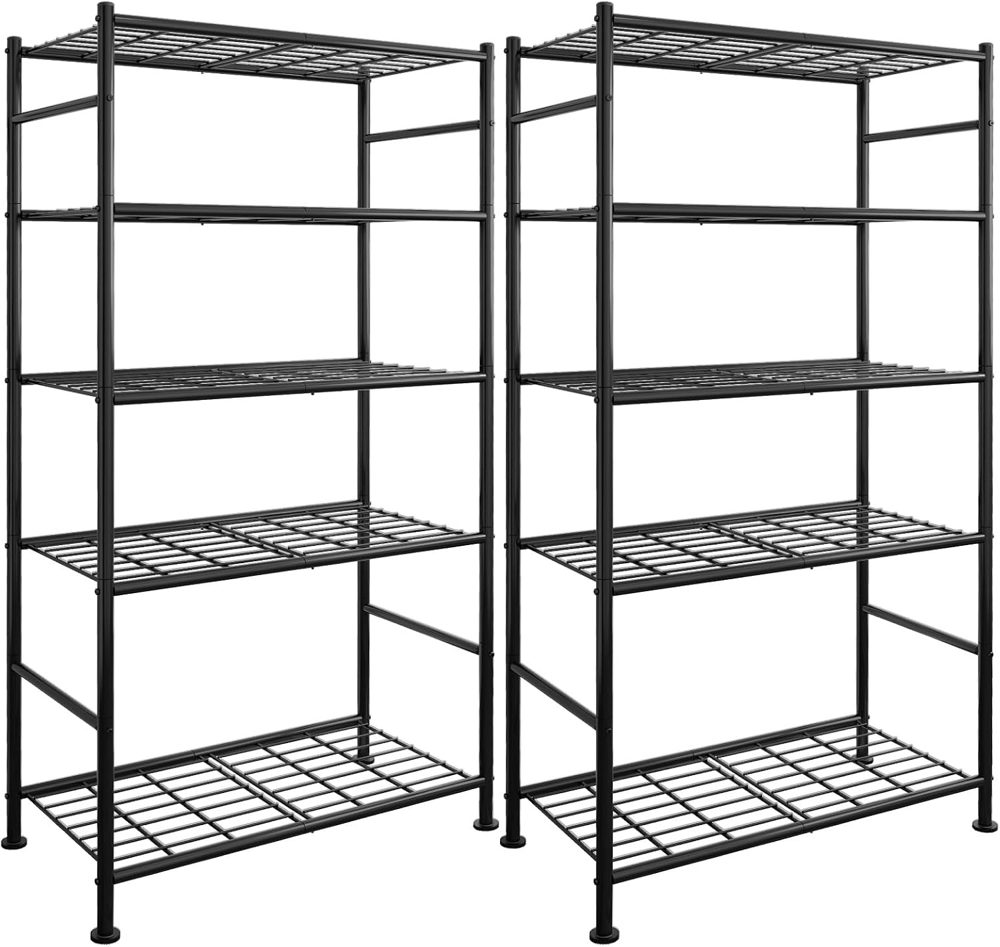 Sakugi 2-Pack 5-Tier Steel Garage Storage Shelves, 33.5"x12.6"x72" — view 2