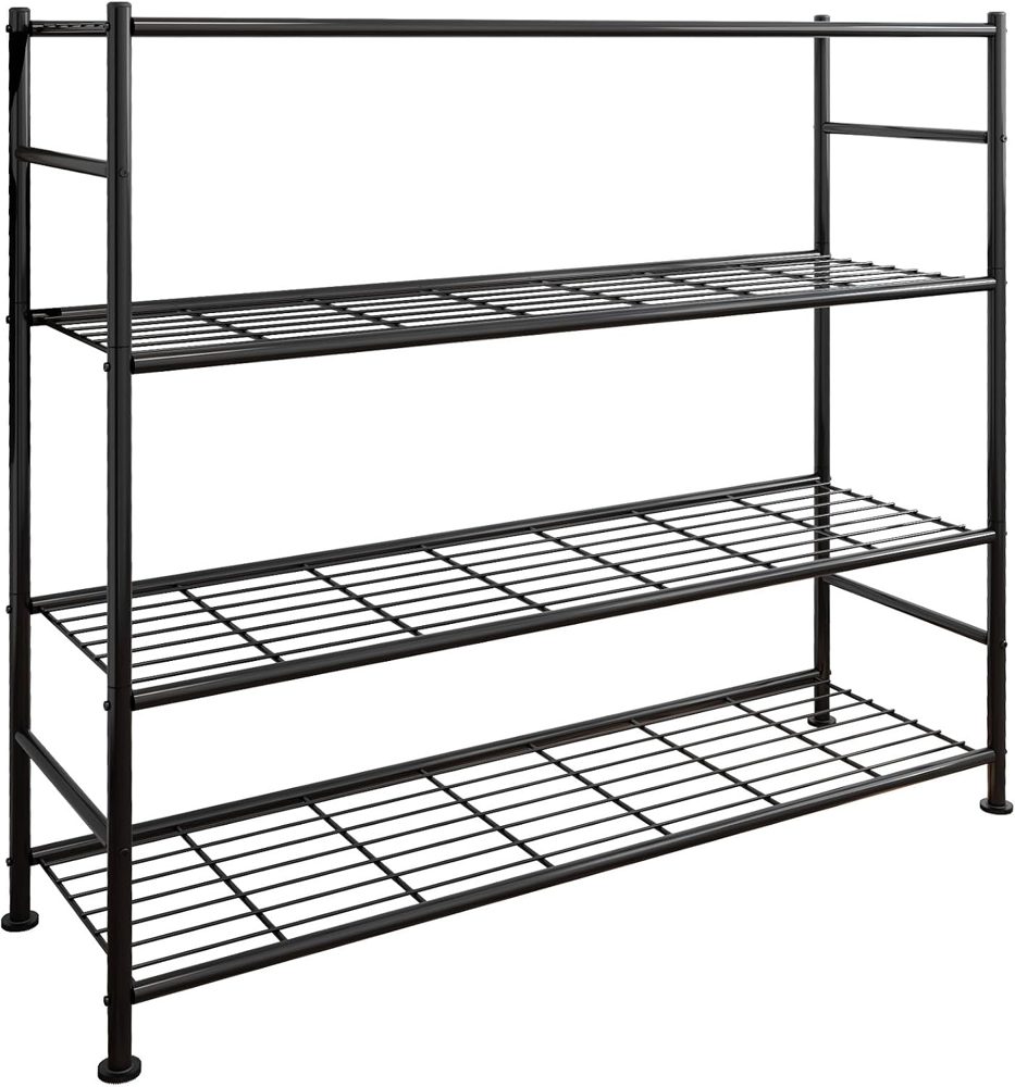 Sakugi 4-Tier Garage Shelving, 47.5" x 12.5" x 46.9", Black — view 2