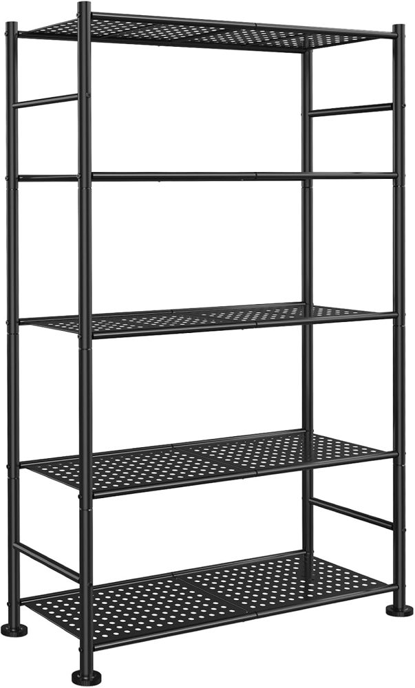 Sakugi 5-Tier Anti-Tip Garage Shelving Unit, 30.7" x 10.6" x 58", Black — view 2