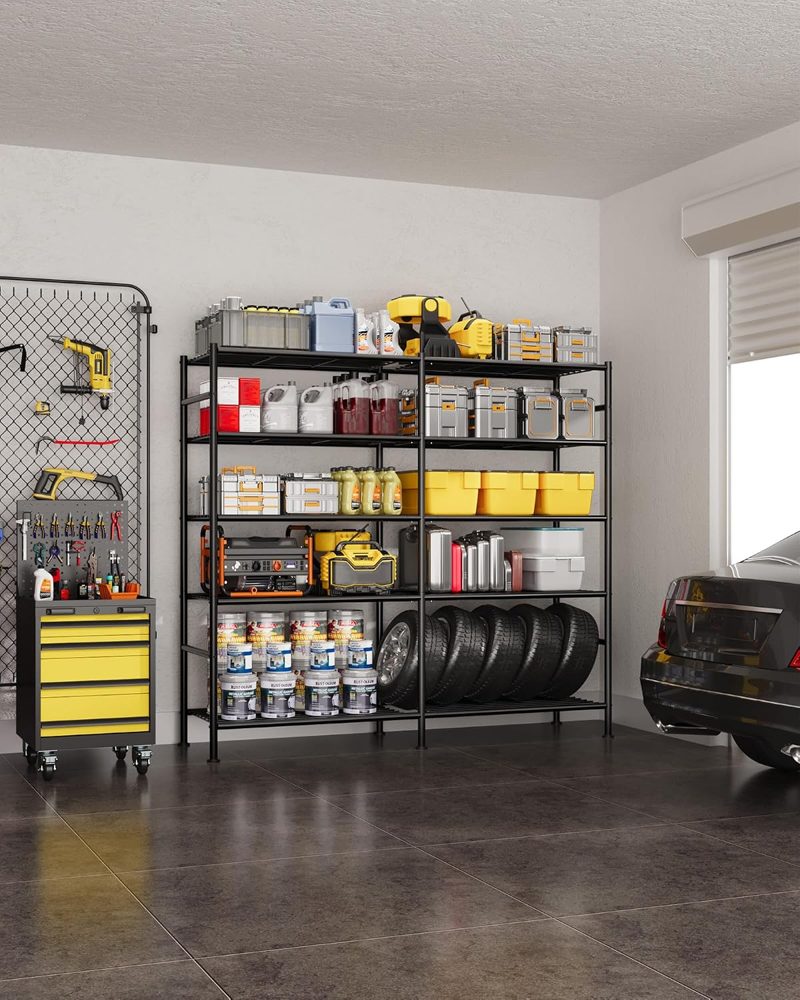 Sakugi 5-Tier Heavy-Duty Garage Storage Shelves, 59.1"x15.7"x69.2" — view 3